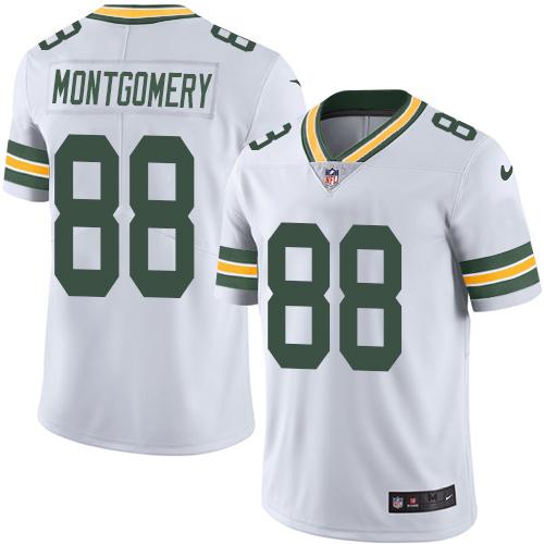 Nike Packers #88 Ty Montgomery White Men's Stitched NFL Vapor Untouchable Limited Jersey - Click Image to Close
